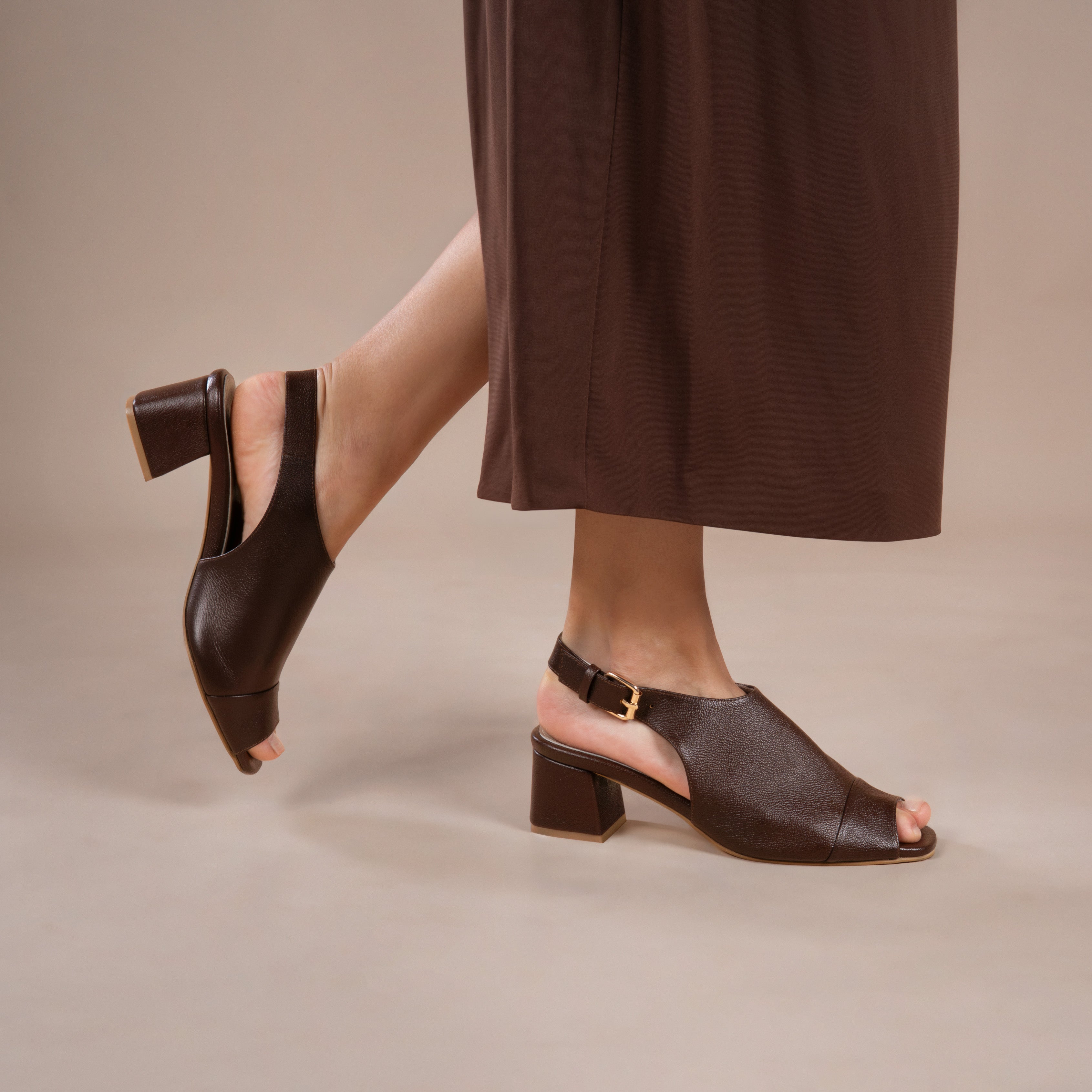 Moka Noire Open Toe